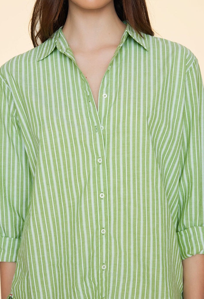 Beau Shirt - Matcha Stripe