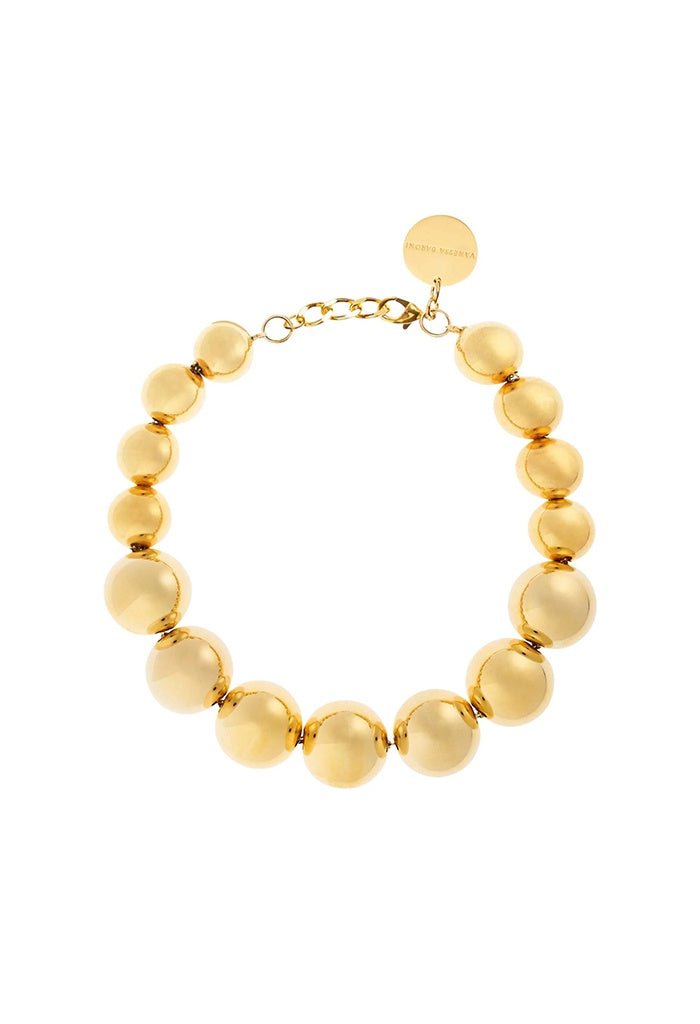 Beads Necklace - Gold