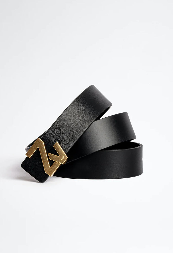 Gold ZV Initiale LA Belt (40mm) - Black
