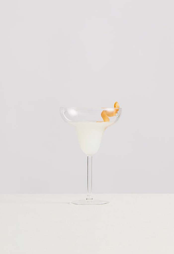 Le Twist Cocktail Glass - Clear/ Opaque Yellow