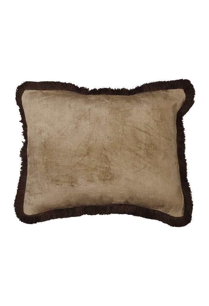 Velvet Cushion - Vintage Brown