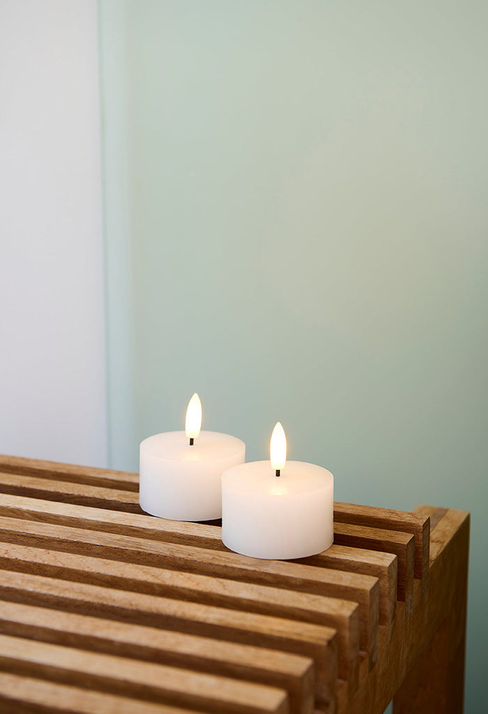 Sille Tealights 60*34 S/2 Rechargeable