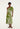 One Shoulder Midi Dress with Bubble Waist
