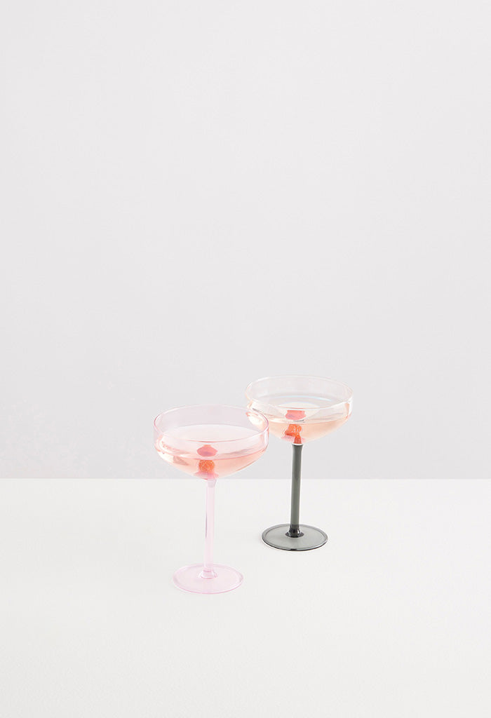 1 Manhattan Glass - Pink/ Red
