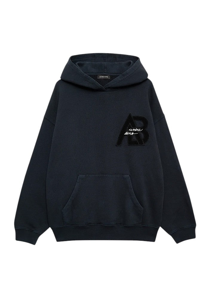 Jaci Hoodie Letterman - Vintage Black