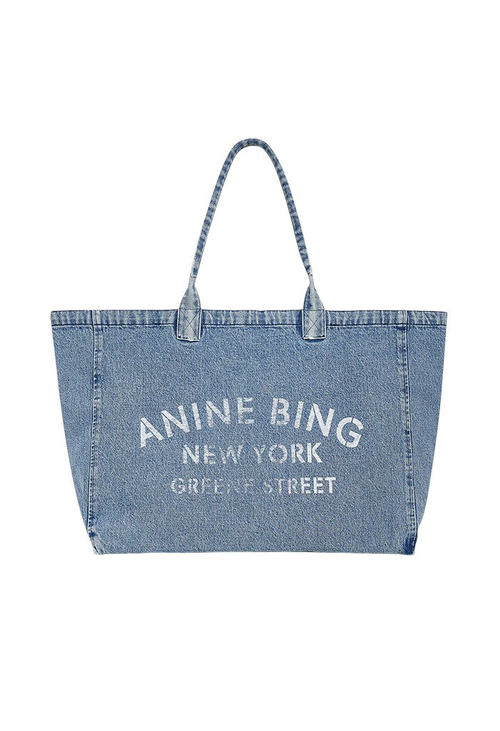 Leo Denim Tote - Shadow Blue
