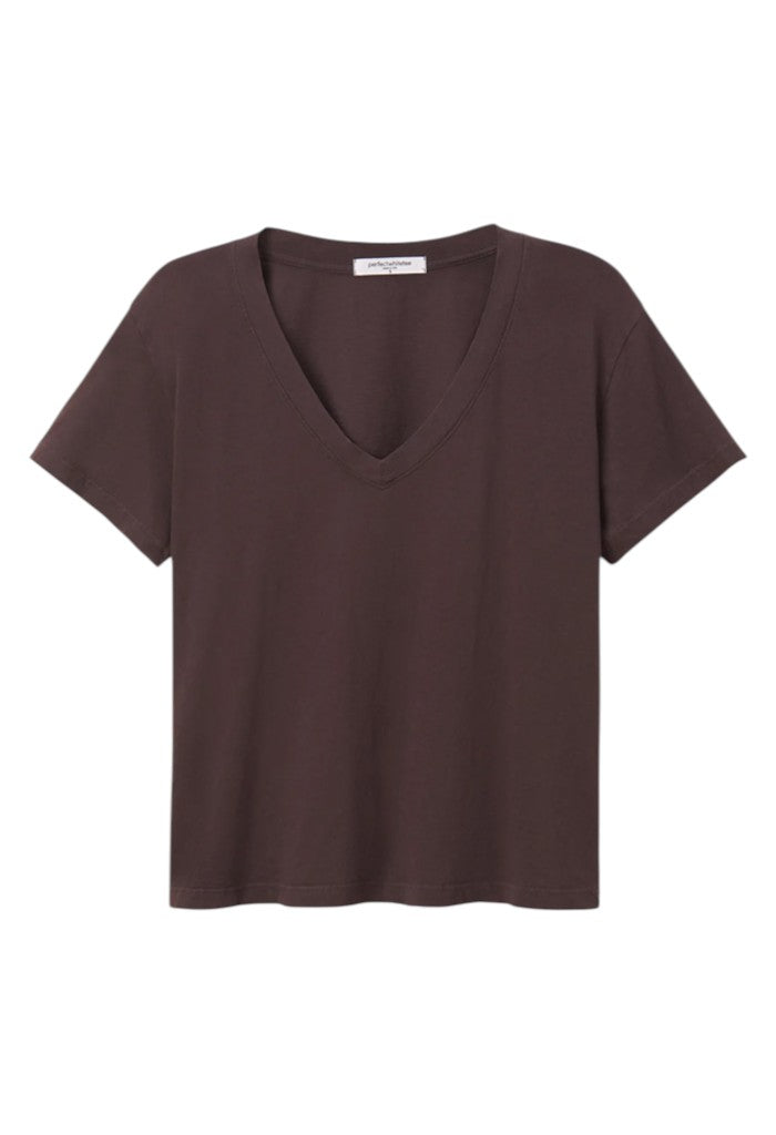 Hendrix Basic V Neck - Cocoa Powder