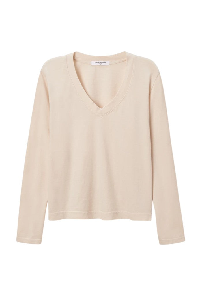 Sinatra Long Sleeve V-Neck - Sugar