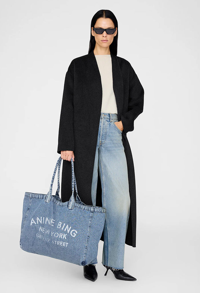 Leo Denim Tote - Shadow Blue