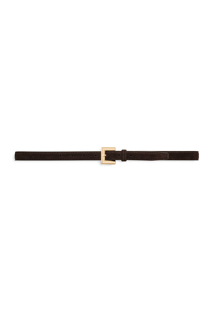 Nicola Belt - Dark Brown Suede