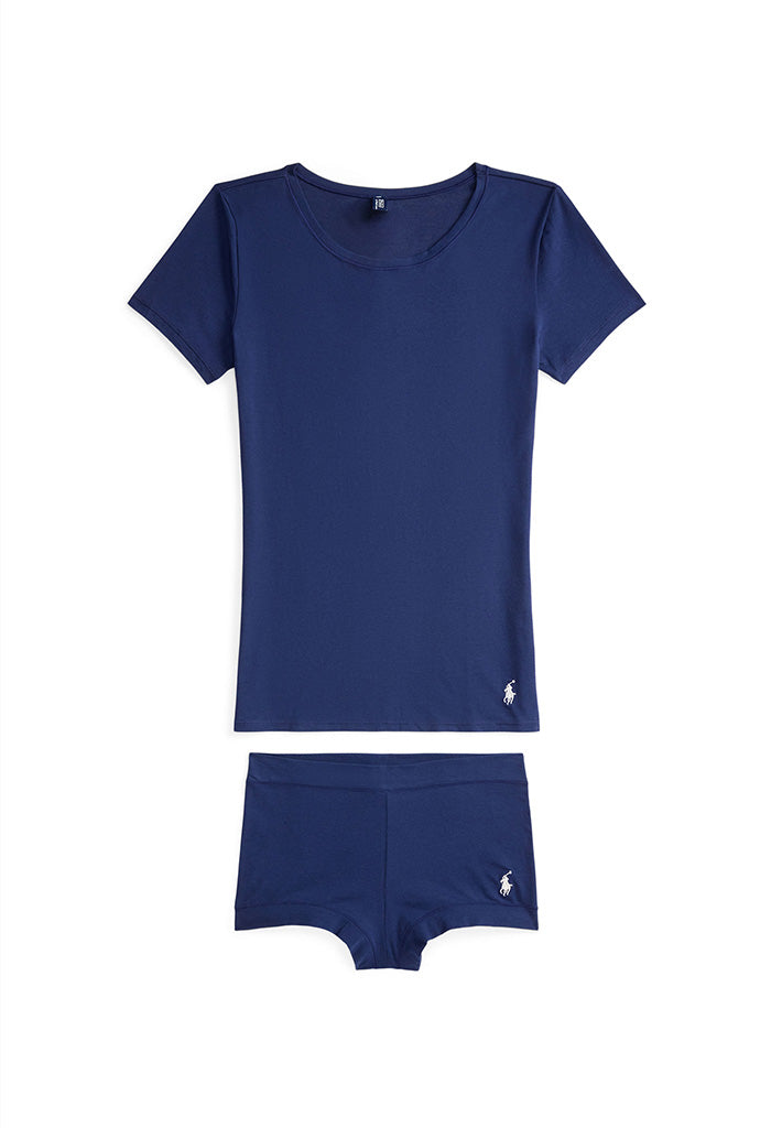T-Shirts & Girl Shorts 2 Pack - Navy