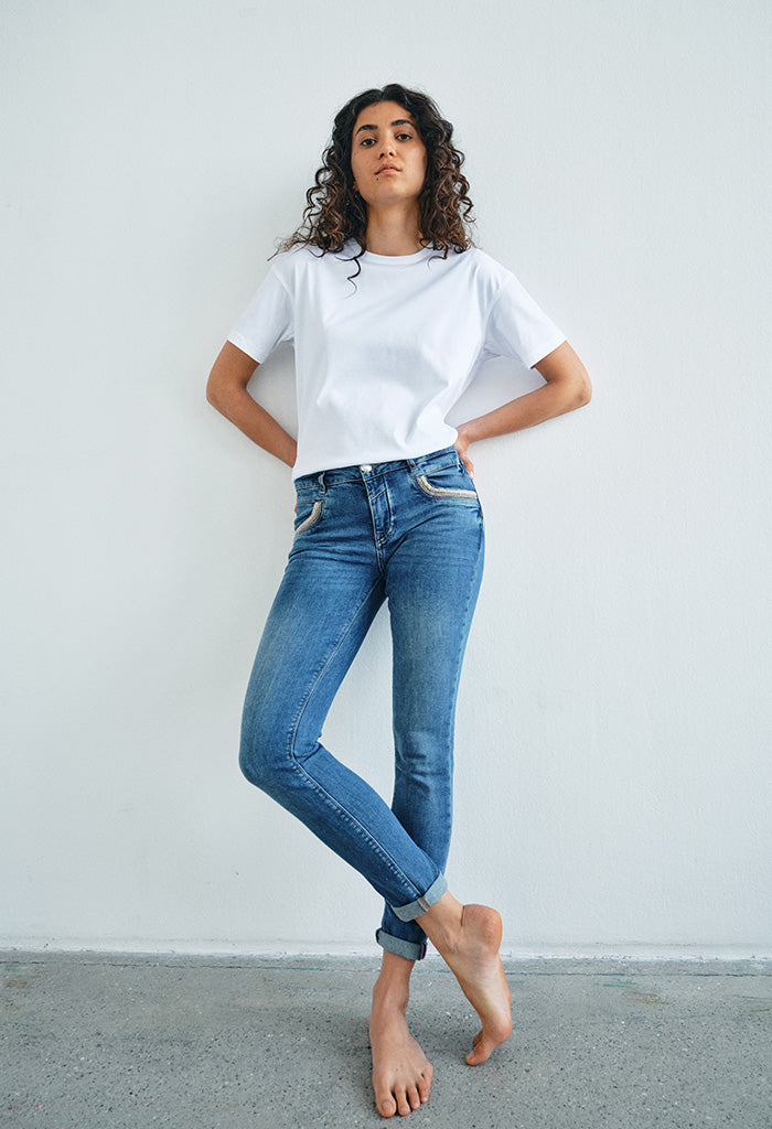 Aina O-SS Tee - White
