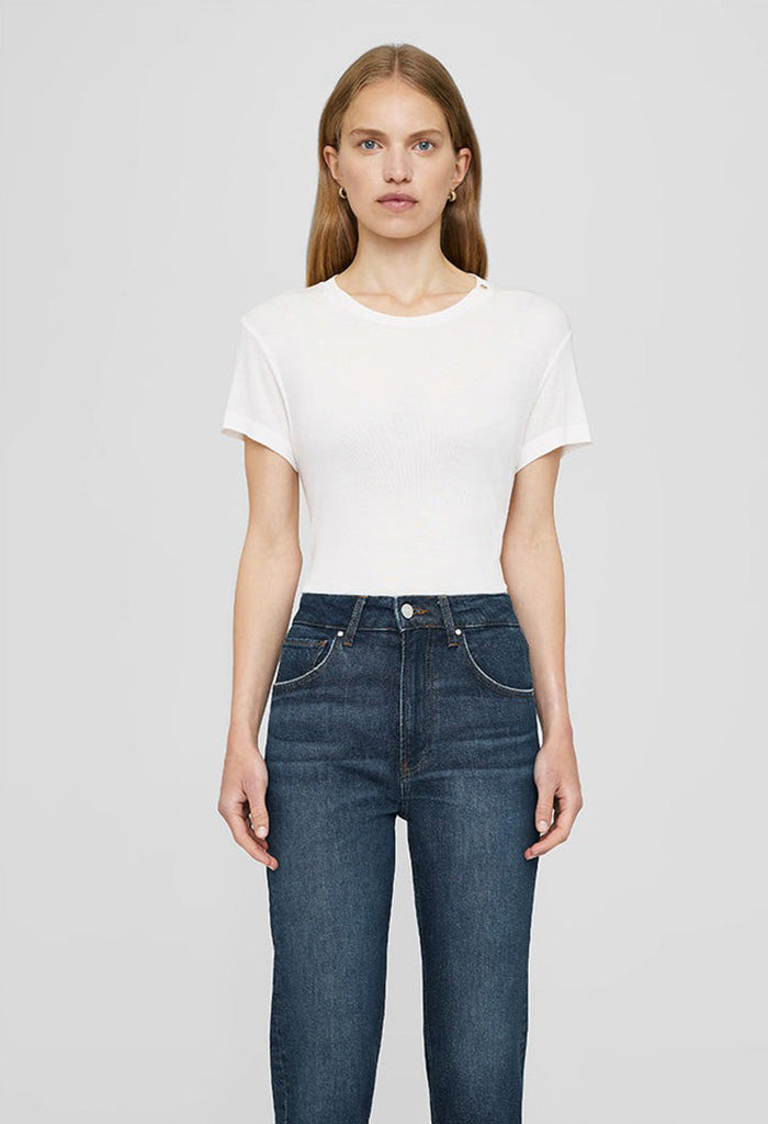 Amani Tee - Off White Cashmere Blend