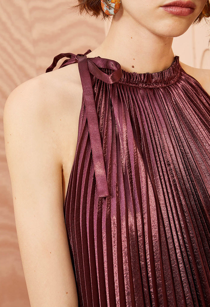 Amiko Dress - Mahogany