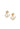 Anchor Stud Earrings - Vintage Gold & Cream