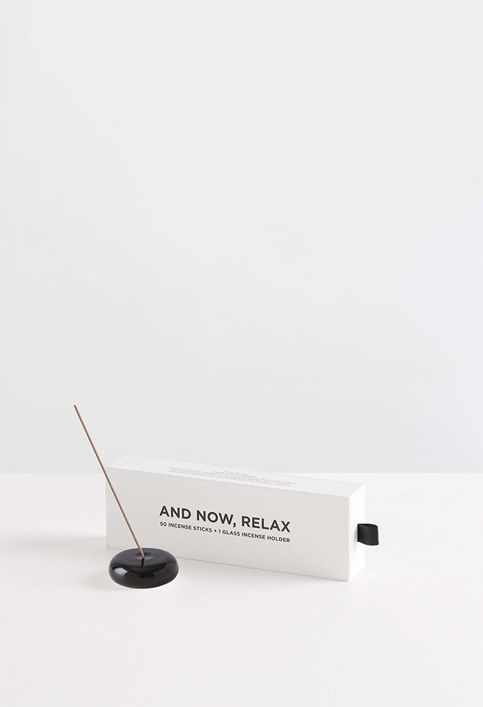 And Now, Relax Incense Set - Chapelle/Black Pebble