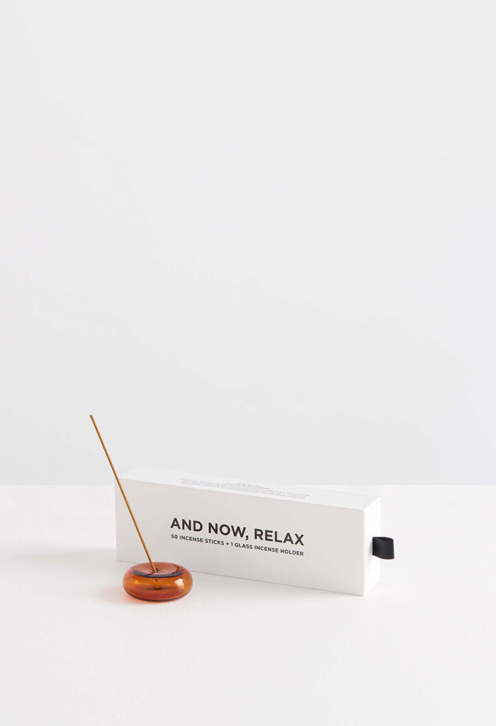 And Now, Relax Incense Set - Le Soleil/Amber Pebble