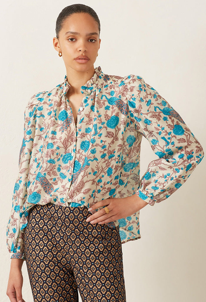 Annabel Peacock Plume Shirt