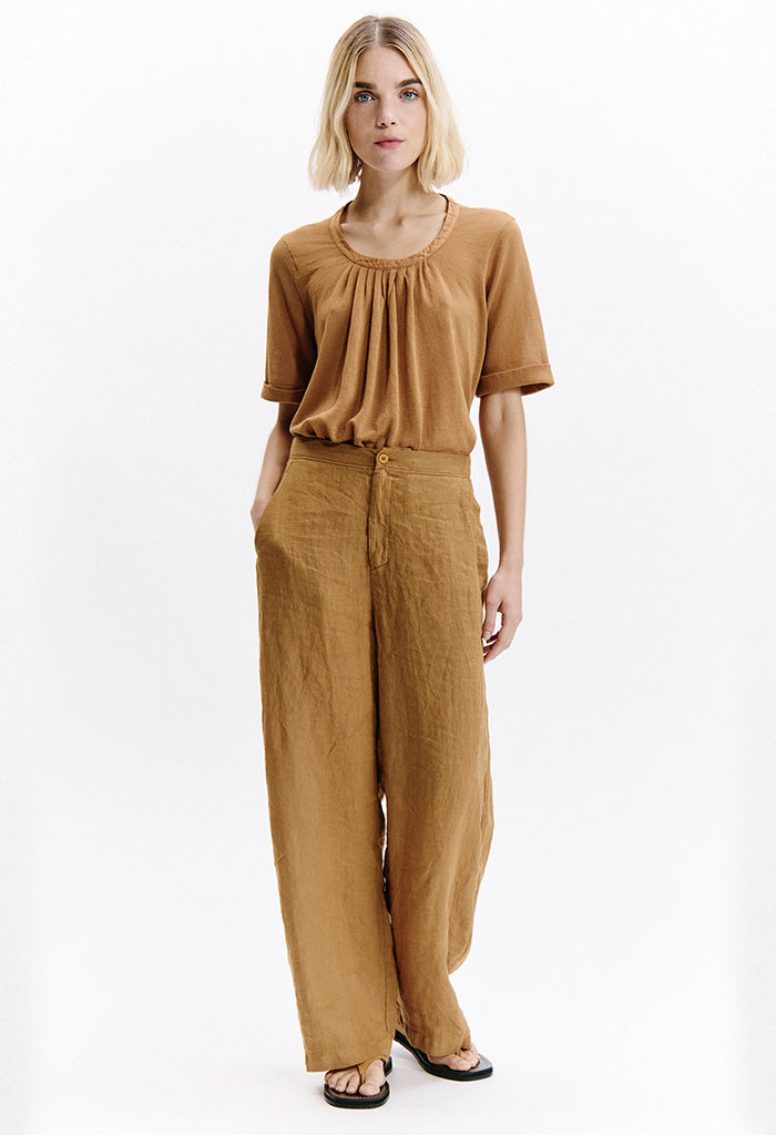 Linen Pant - Rusty