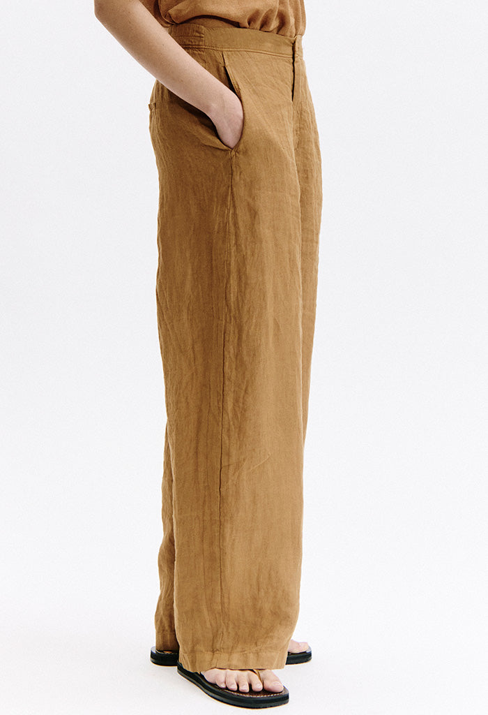 Linen Pant - Rusty