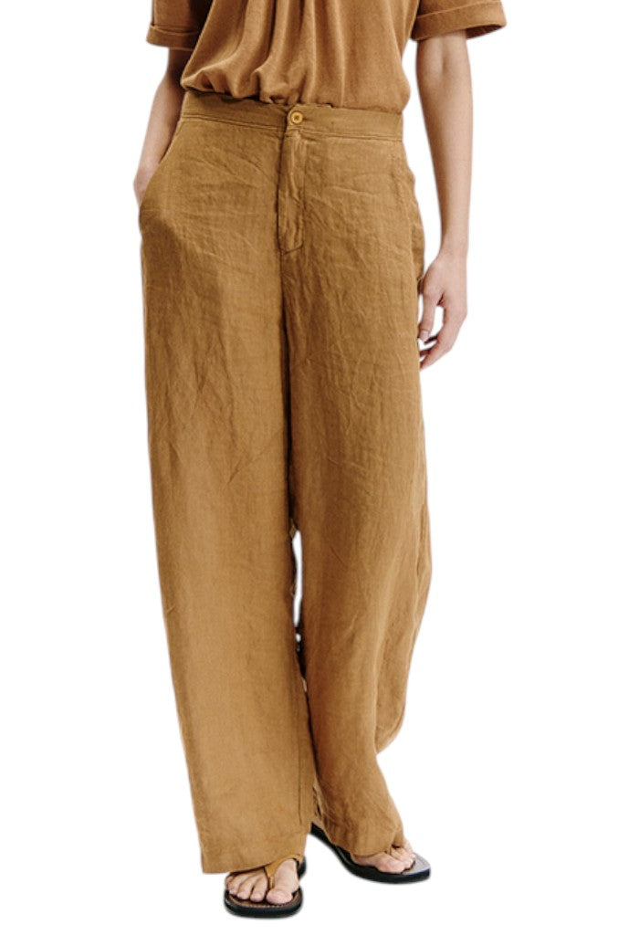 Linen Pant - Rusty