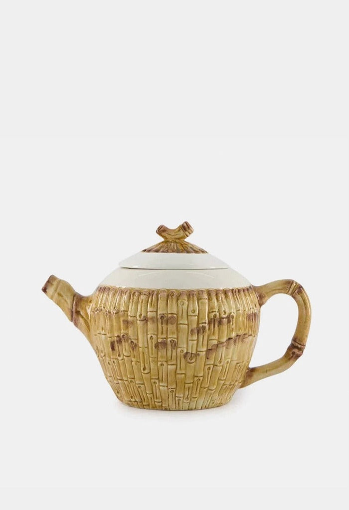 Bamboo Ceramic Tea Pot