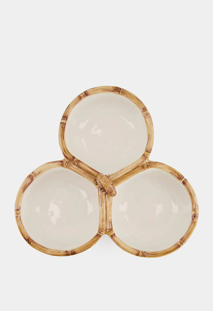 Bamboo Ceramic Starter Plate