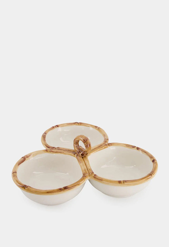 Bamboo Ceramic Starter Plate
