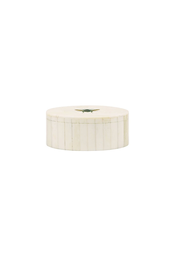 Bee Bone Box Oval - Cream