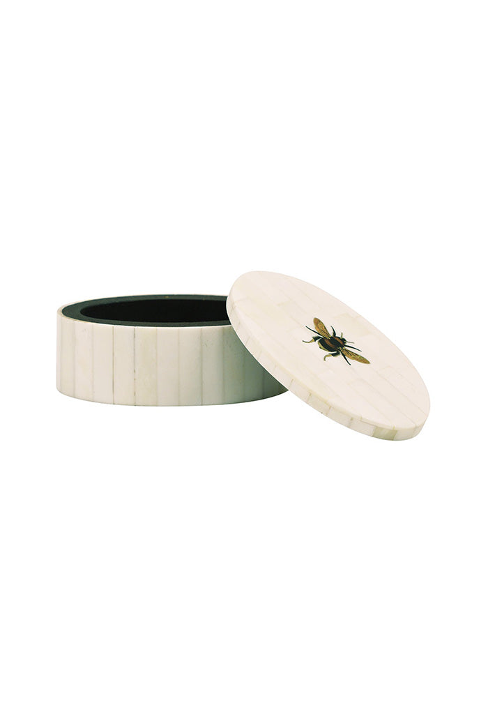 Bee Bone Box Oval - Cream