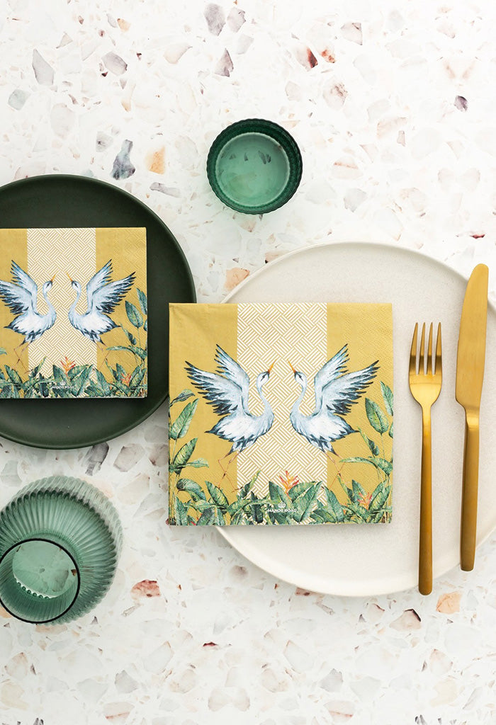 Birds Of Paradise Napkin - Cocktail