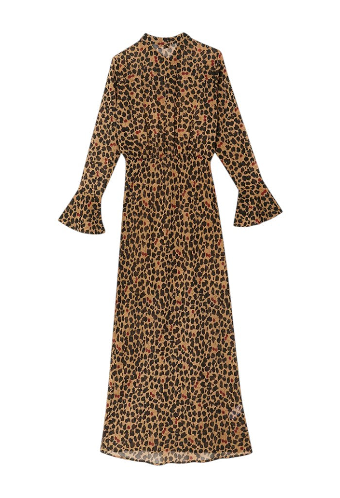 Cherry Leopard Mia Dress