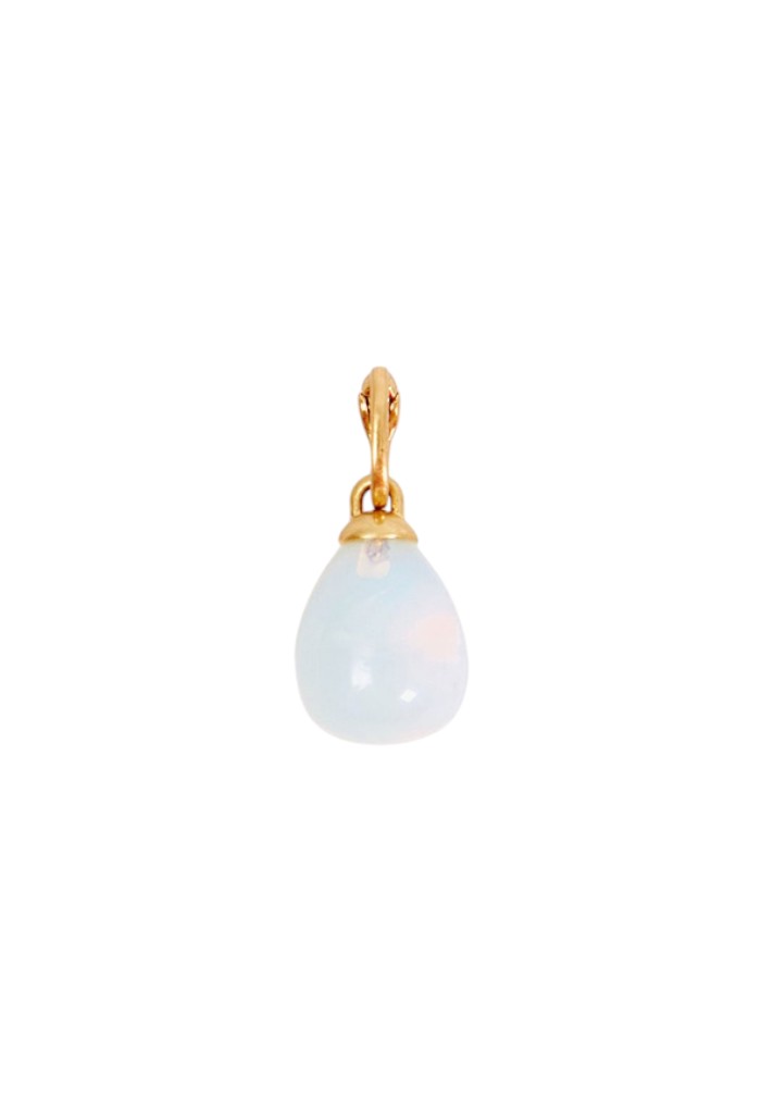 Stone Drop Charm - Opal