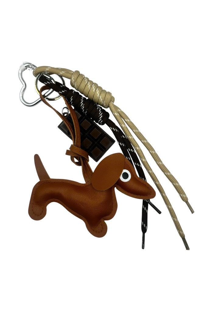 Sausage Dog Camel Stack Charm/Key Ring