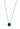 Silver Stone Necklace - Green