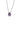 Silver Stone Necklace - Purple