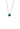 Silver Stone Necklace - Blue