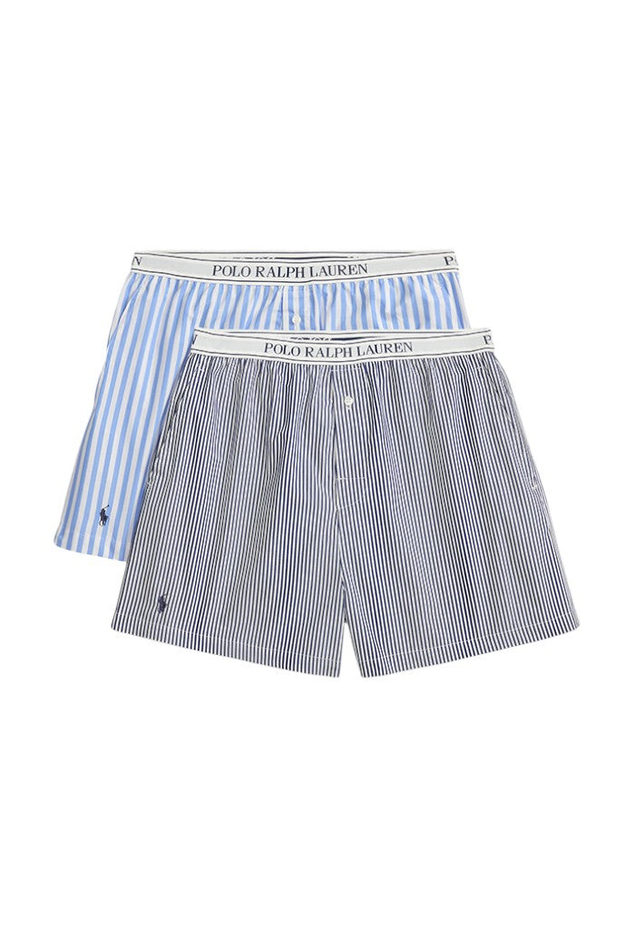 Stripes 2PK Boxer Set - Hydrangea & Beacon Blue