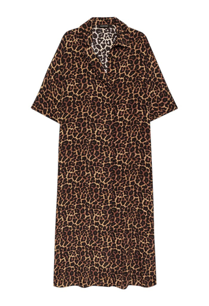 Julia Dress - Black And Brown Leopard