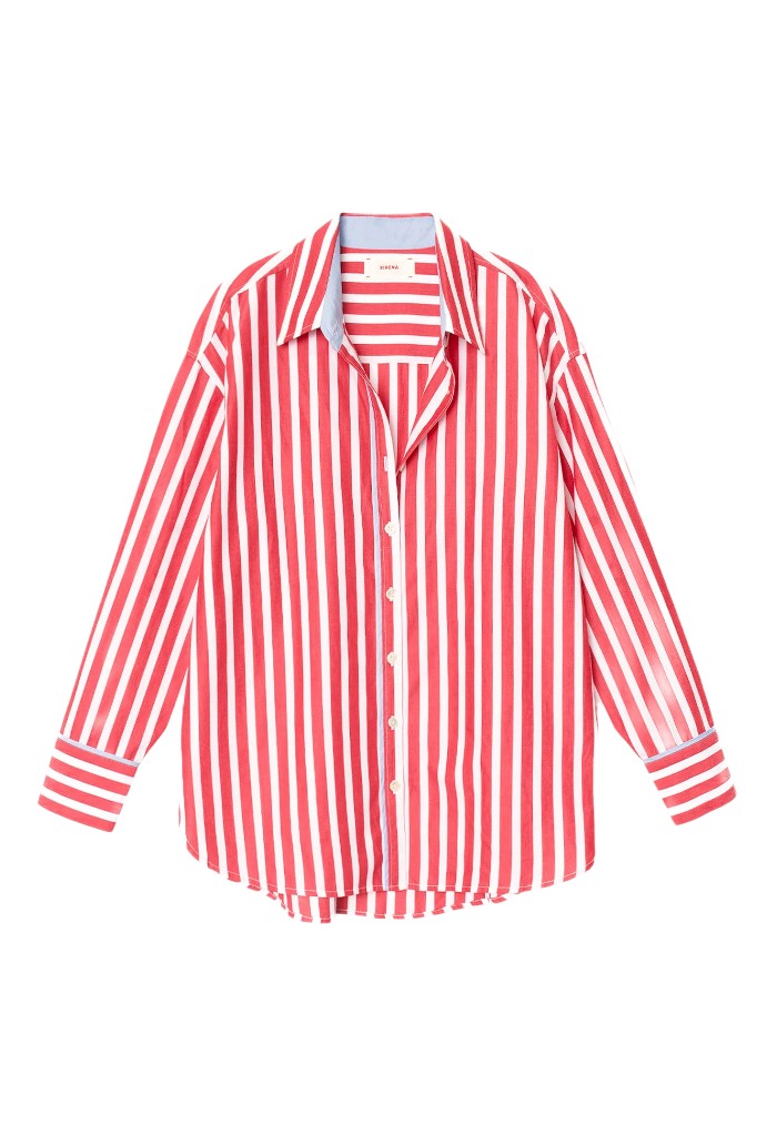 Gillian Shirt - Scarlet Stripe