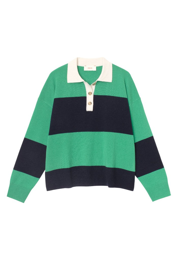 Braxton Sweater - Navy Stripe