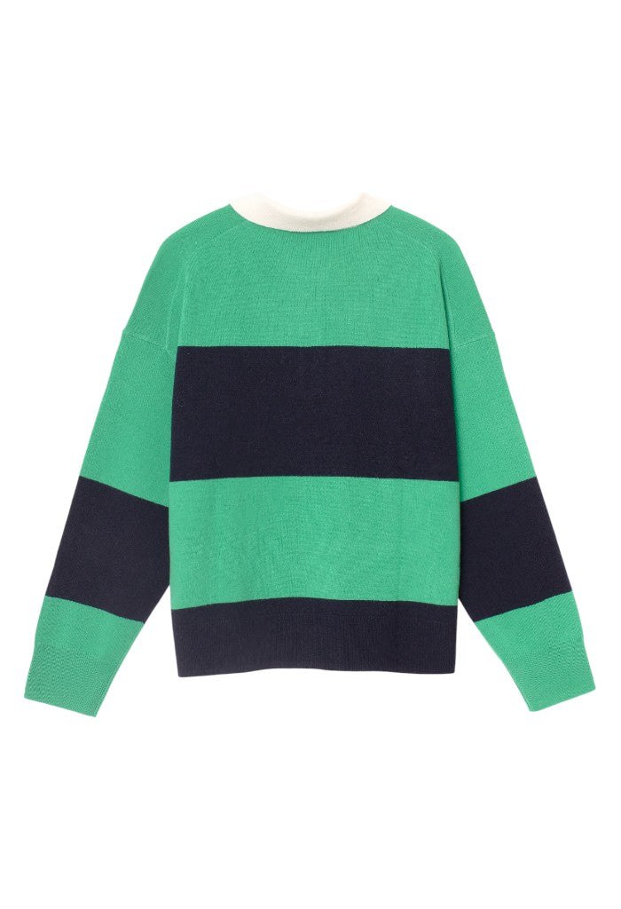 Braxton Sweater - Navy Stripe