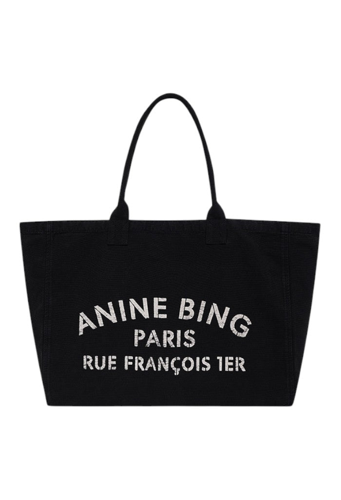 Leo Canvas Tote - Black