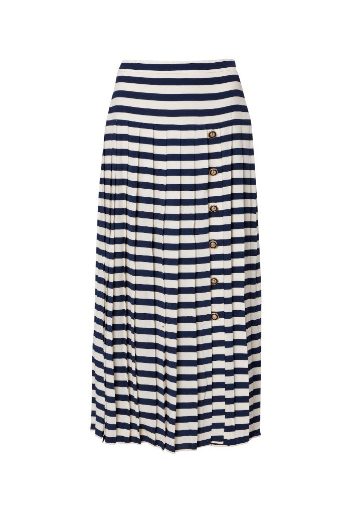 Una Skirt Lea - Stripe Navy