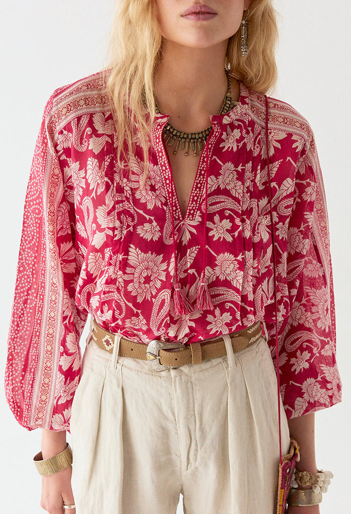 Bora Bora Ines Blouse - Tabasco