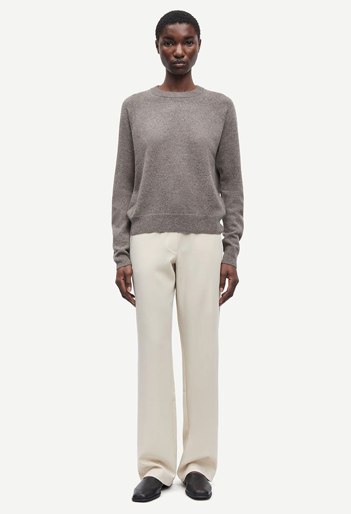 Boston O-Neck - Grey Blue Mel