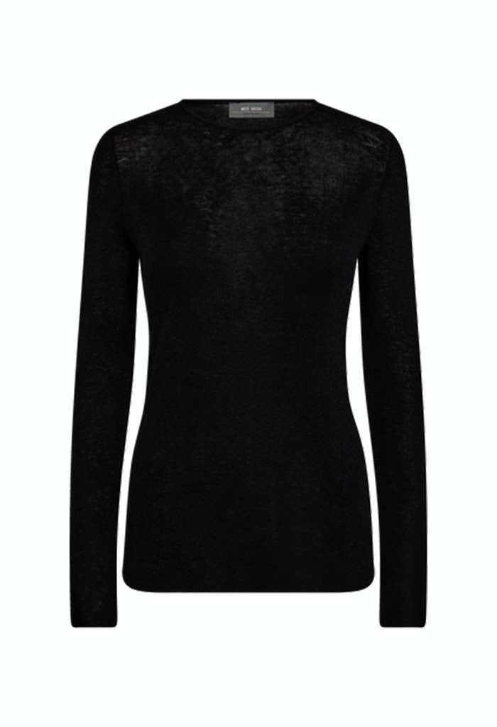 Bouch O-Neck Knit - Black