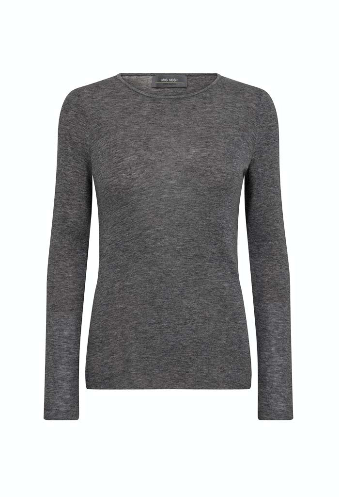 Bouch O-Neck Knit - Sharkskin