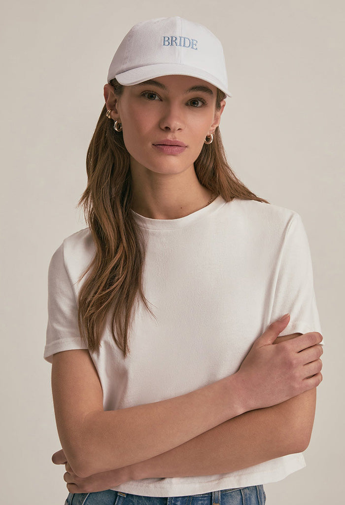 Bride Heart Baseball Hat - White