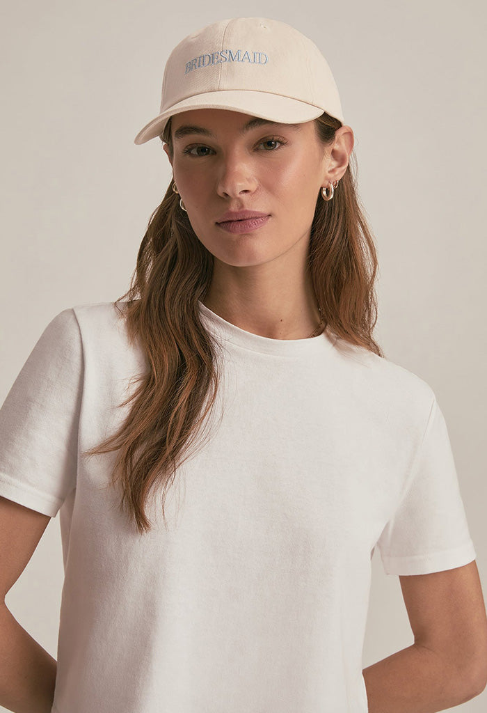 Bridesmaid Heart Baseball Hat - Cream